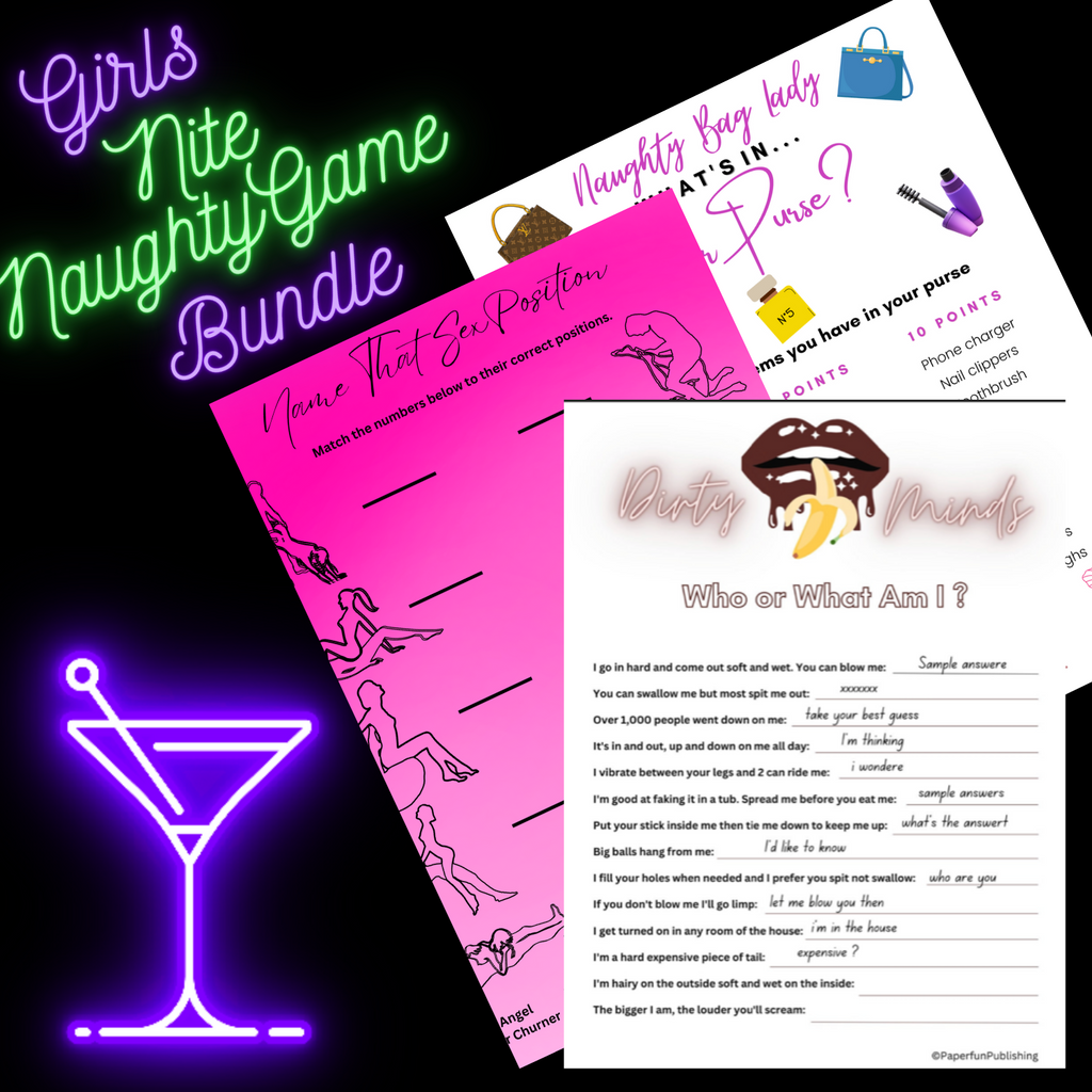 Girls Night Out Games Triple Bundle For Instant Download –  PaperFunPublishing.com