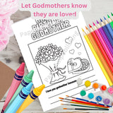 Happy Birthday Godmother, Godmother Card Instant Download, Card for Godmother, godmother gift, godmother gift Printable, godmother instant