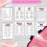 Last Rodeo Bachelorette Game Bundle Instant Digital Download Cowgirl Themed Party Games