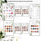 Floral Bridal Shower Game Bundle, Dirty Floral Bridal Shower Game, Different Bridal Shower Game, Cock Or Not Game,  Name That Position Print