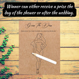 Boho Bridal Shower Game, Guess The Dress Game, Unique Bridal Shower Game, Bridal Shower Minimalist, Bridal Shower Clean Shower Game Download