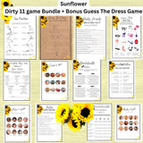 Sunflower Bachelorette Game Bundle, Dirty Bachelorette Party Game Printable, Name That Sex Toy Cock or Not, Bachelorette Dirty Games Instant