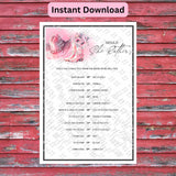 Nashville Bachelorette Party  Last Rodeo Bachelorette Party Game Instant Download Print What's On Your Phone