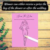 Guess The Dress, Curly Hair Bride Game,  Unique Bridal Shower Game,  Fun Bridal Shower Bridal Shower Game Minimalist Bridal Game
